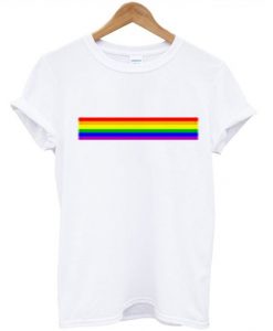 Rainbow line t-shirt RE23