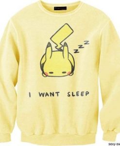 Sleep Deprived Pikachu Sweatshirt RE23