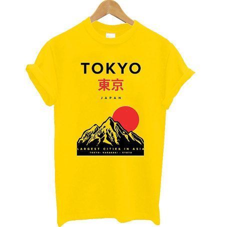 Tokyo Japan Mountain Fuji T-shirt RE23