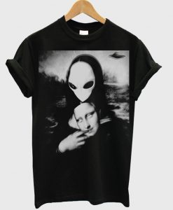 alien monalisa t shirt