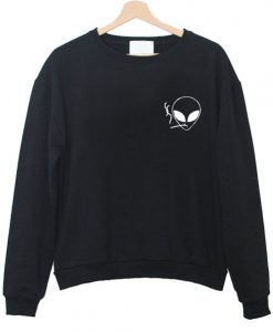 alien smoking sweatshirt