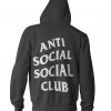 anti social social club black hoodie