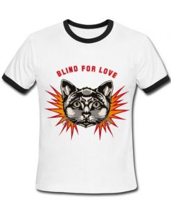 blind love cat t-shirt