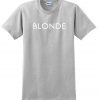 blonde t-shirt