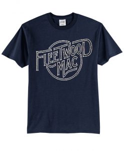 blue official Fleetwood Mac Band Logo t shirt