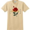 destroy red rose t-shirt