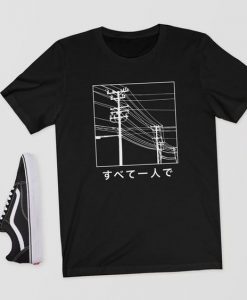 All Alone Japanese T-Shirt ZX03