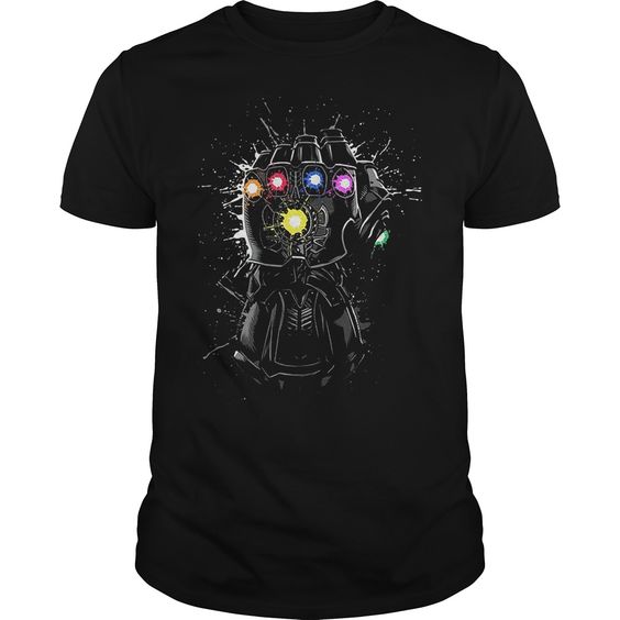 Avengers black infinity gauntlet T-Shirt ZX03