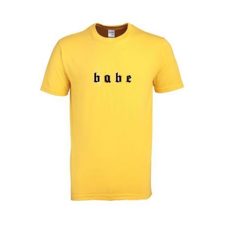 Babe Logo Yellow Shirt RE23