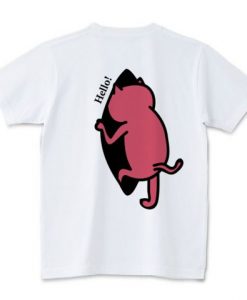 Cat Hello T-shirt RE23