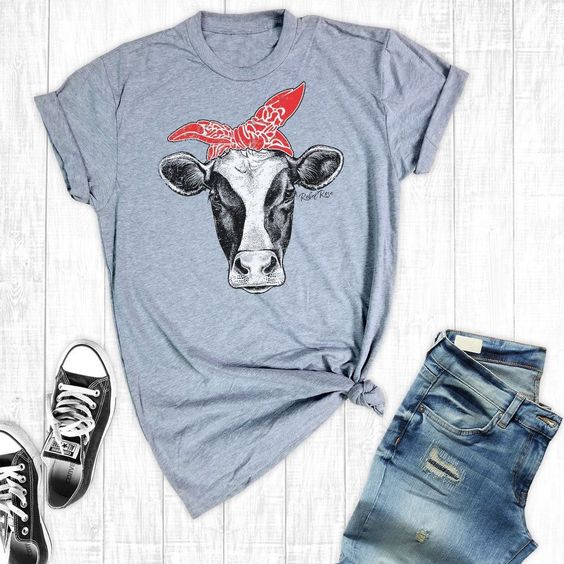 Cow Bandanna TSHIRT ZX03