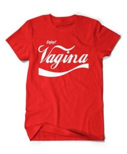 Enjoy Vagina coca cola inspired design t-shirt ZX03