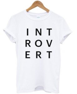 Introvert Typography T-shirt RE23