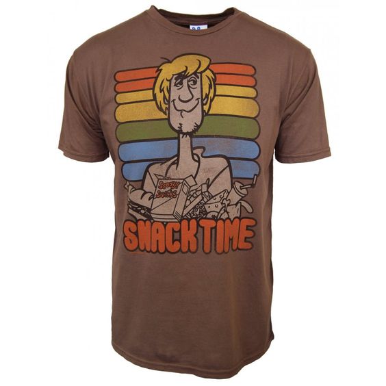 Junk Food Mens Scooby Doo Shaggy Snack Time T Shirt ZX03