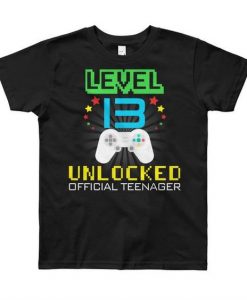 Level 12 Unlocked Official Teenager T-Shirt ZX03