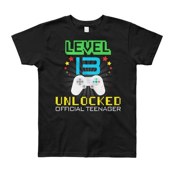 Level 12 Unlocked Official Teenager T-Shirt ZX03