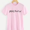 Melanine Letter Print Tee RE23