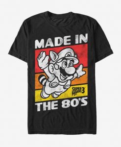 Nintendo Raccoon Mario Made in the 80's T-Shirt ZX03