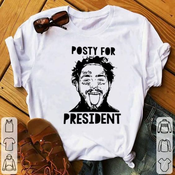 Post Malone Posty For Presiden T-Shirt RE23