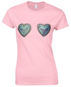 mermaid patch t-shirt ZX03