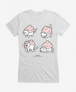 Buzzfeed's The Good Advice Cupcake Cupcat Stretch Girls T-Shirt RE23