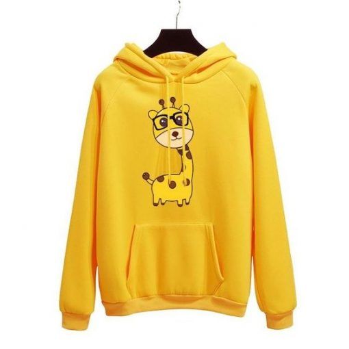 Girrafe Yellow Hoodie RE23