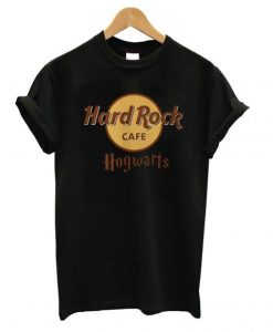 Harry Potter hard Rock cafe Hogwarts T shirt ZX03