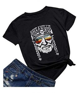 Have A Willie Nice Day Willie Nelson T SHIRT ZX03