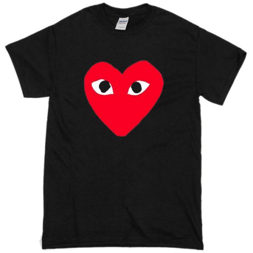 Heart with eyes T-shirt ZX03