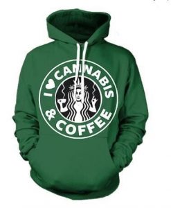 I Love Cannabis Hoodie REW