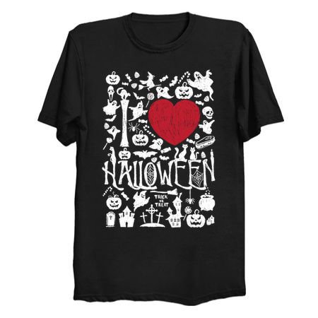 I love Halloween T Shirt ZX03