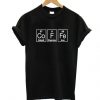 Periodic Table Barista T-Shirt ZX03