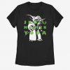 The Clone Wars Yoda Text Womens T-Shirt RE23