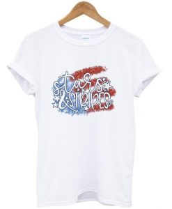 stars and stripes t-shirt ZX03