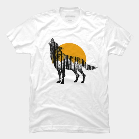 wolf art T-Shirt REW