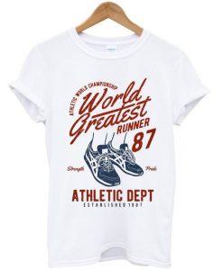 world greatest runner 87 t-shirt REW