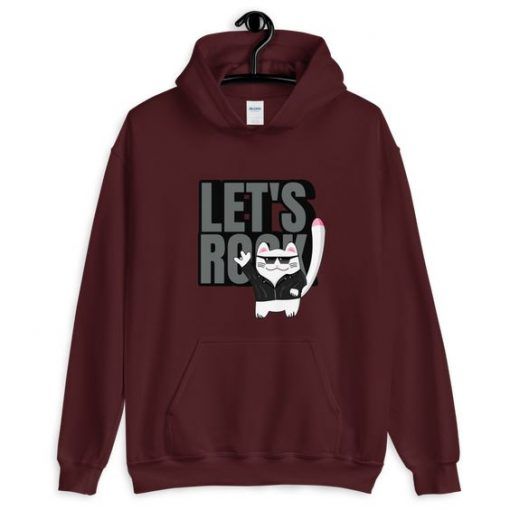 Cat Let's Rock Hoodie ADR