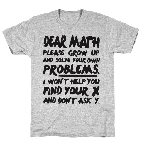 Dear Math T-Shirt ZX03