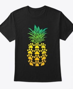 Dog Paw Pineapple T Shirt ADR