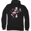 Harley Quinn and Joker on Black HOODIE ZX03