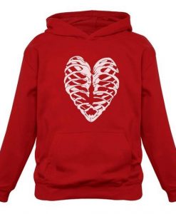 Heart Skeleton Hoodie ZX03