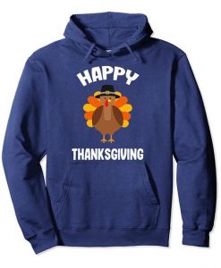 Mens Happy Thanksgiving Pullover Hoodie ADR