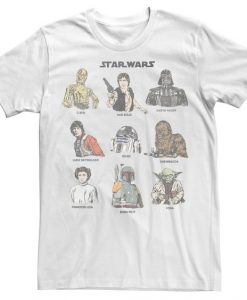 Men's Star Wars Classic Characters Graphic T-shirt ADR