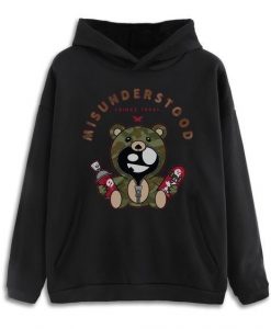 Misunderstood teddy bear Hoodie ZX03