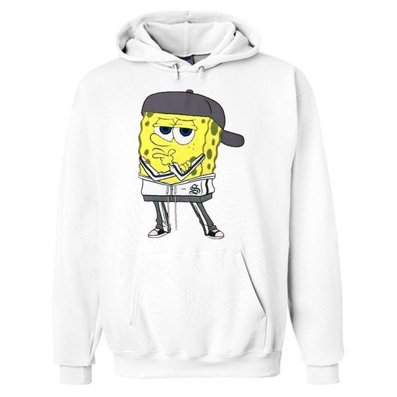 Pondering Spongebob Drawstring Hoodie ZX03