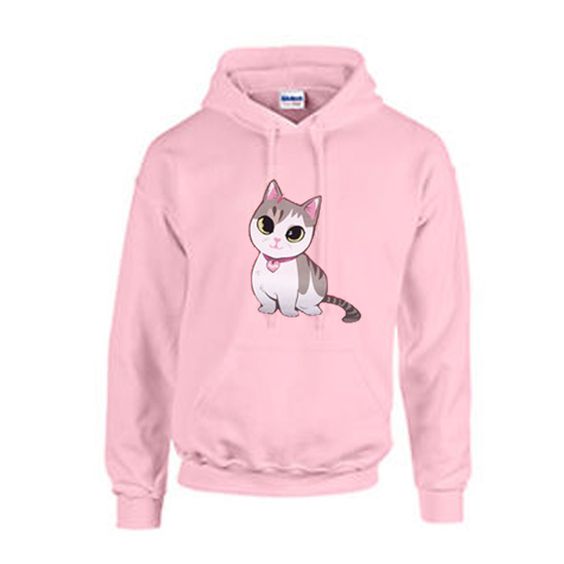 cute cat pink hoodie ADR