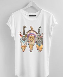 3 Indian Cat tshirt ZX06