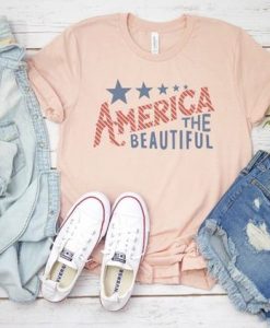 America The Beautiful Flag Tee ZX06