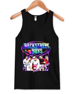 Backstreet Boys Larger Than Life Black Tank Top ADR