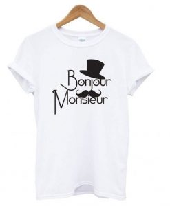 Bonjour Monsieur' T-shirt ZX06